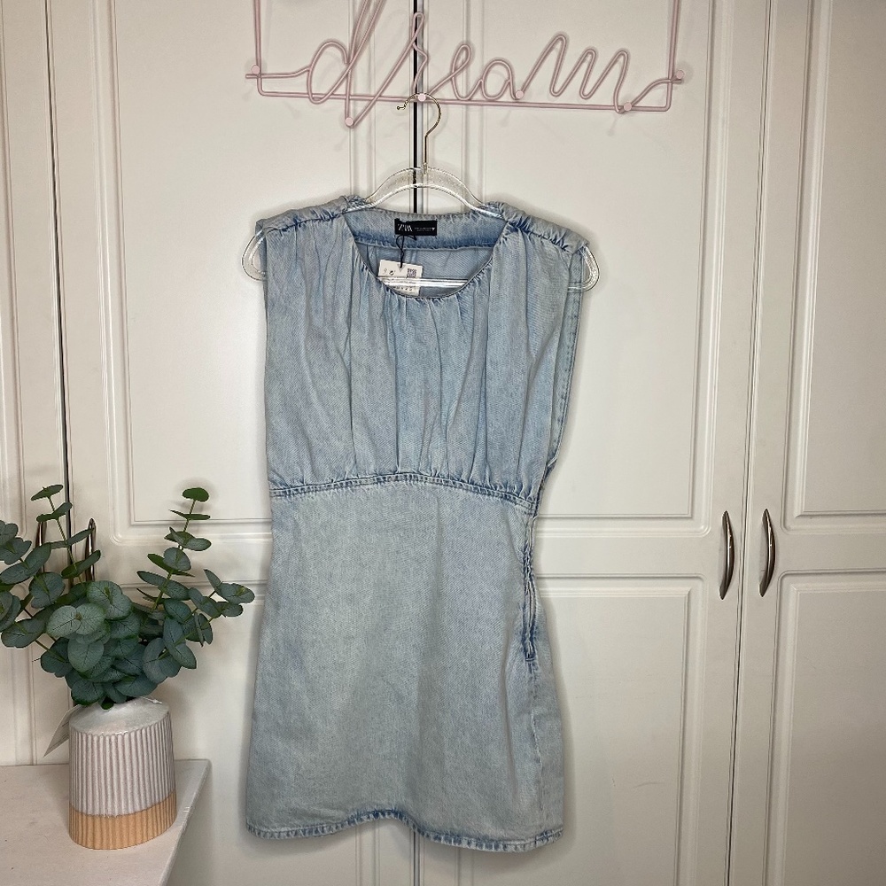 New Zara denim Dress Size M